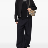 Black t-shirts, full body view