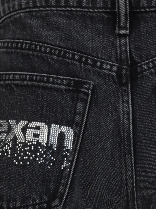 Close up of Black shorts, showing texture of the 100% cotton fabric