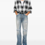 Blue jeans, full body view