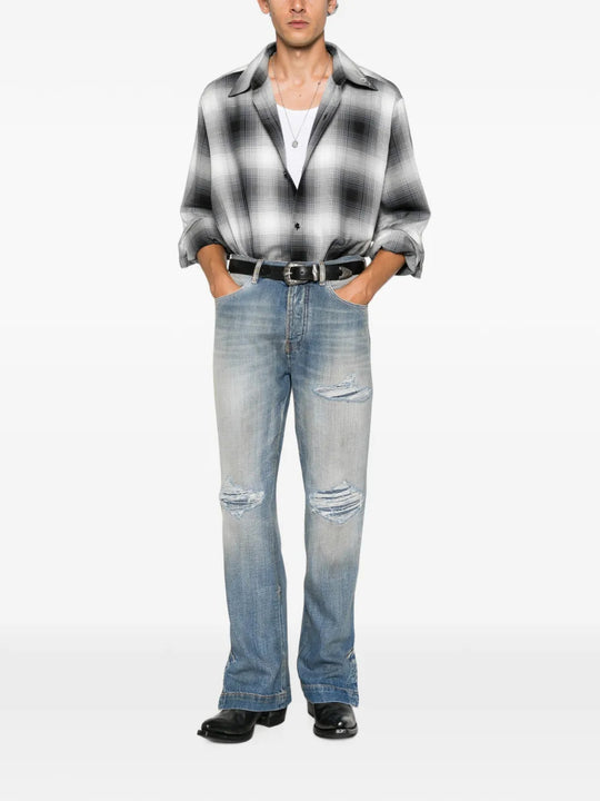 Blue jeans, full body view