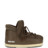 Brown boots, side view