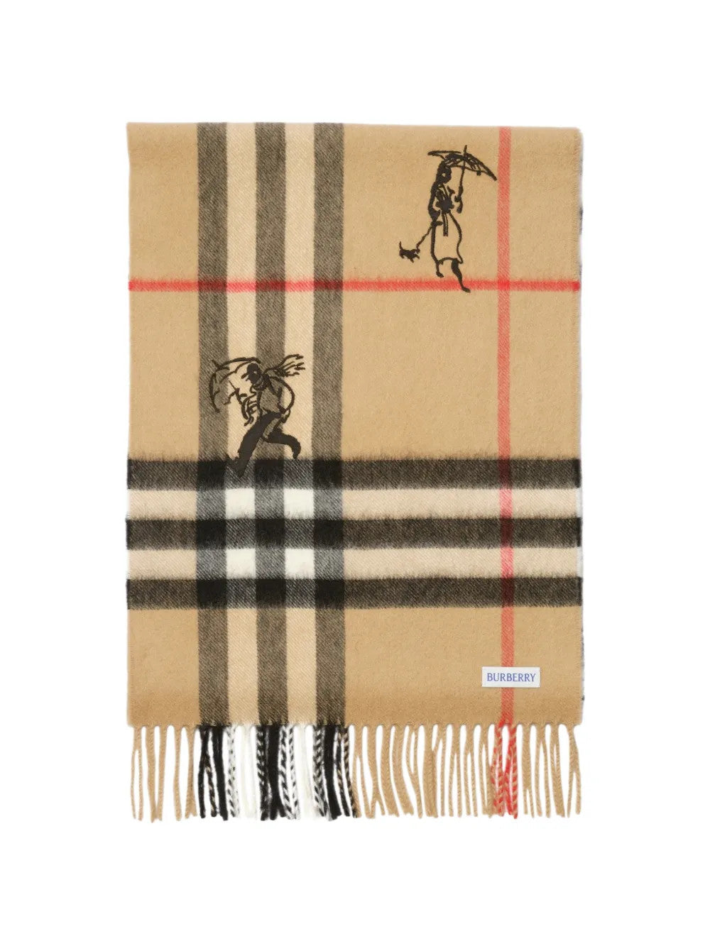 Tan scarf, front view