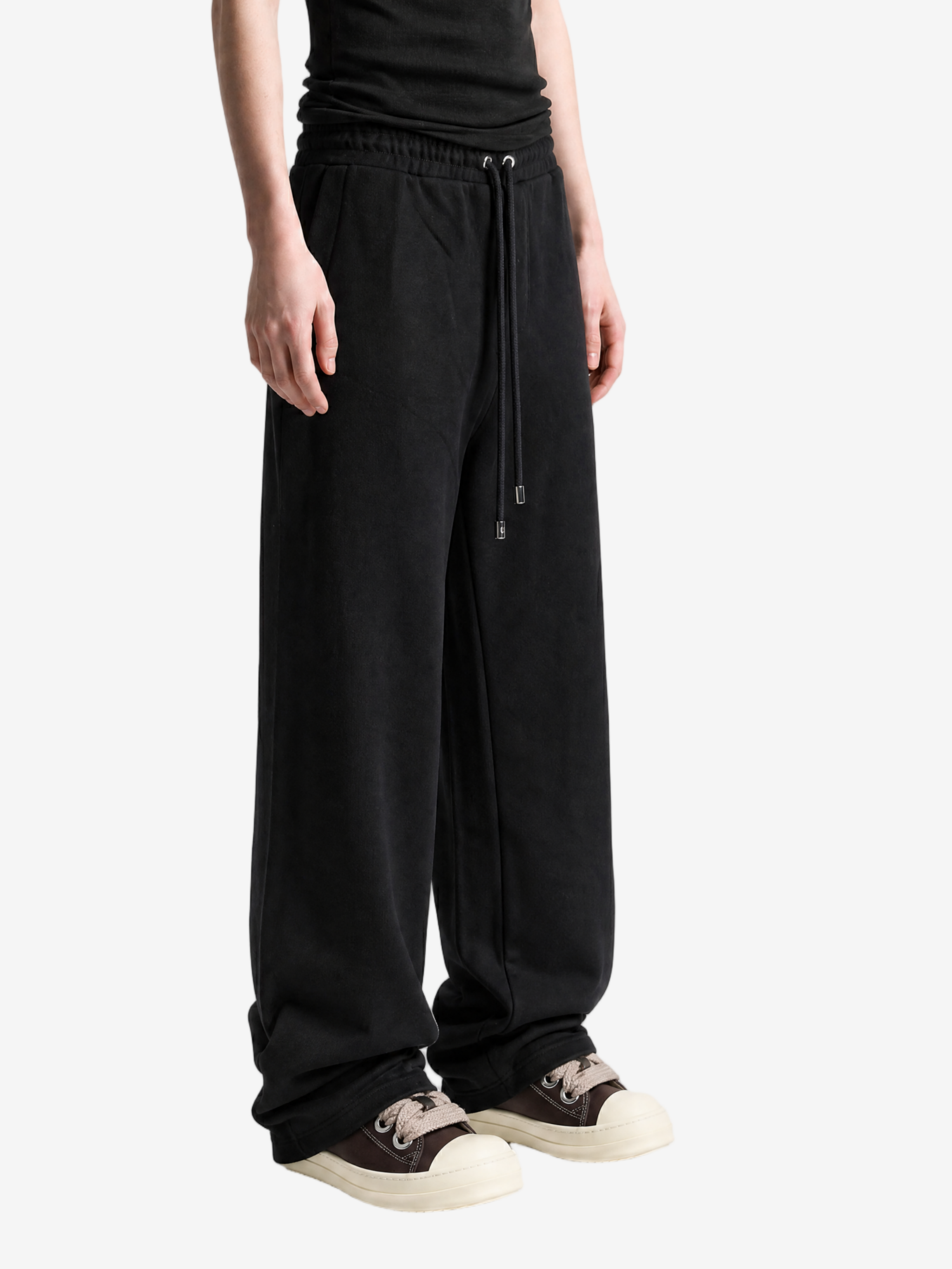Black pants, full body view