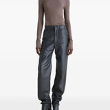 Brown top, full body view