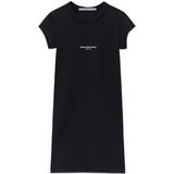 ALEXANDER WANG - Women Mini Dress Logo Print Fitted Short Sleeve