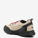 Tan sneaker, back view