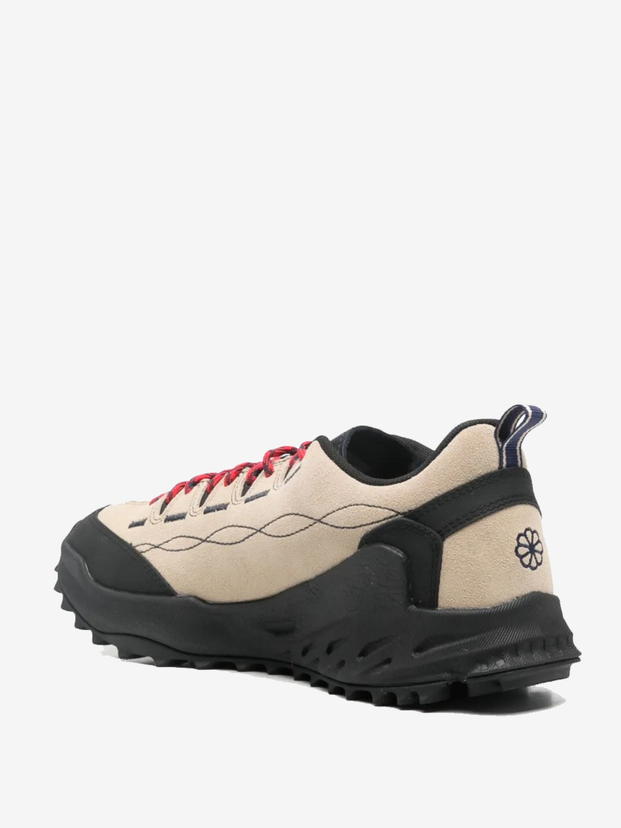 Tan sneaker, back view