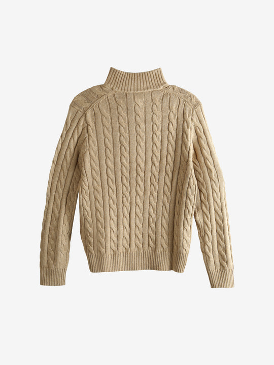 Brown sweater,back view