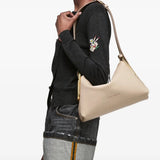 Tan bag, side view