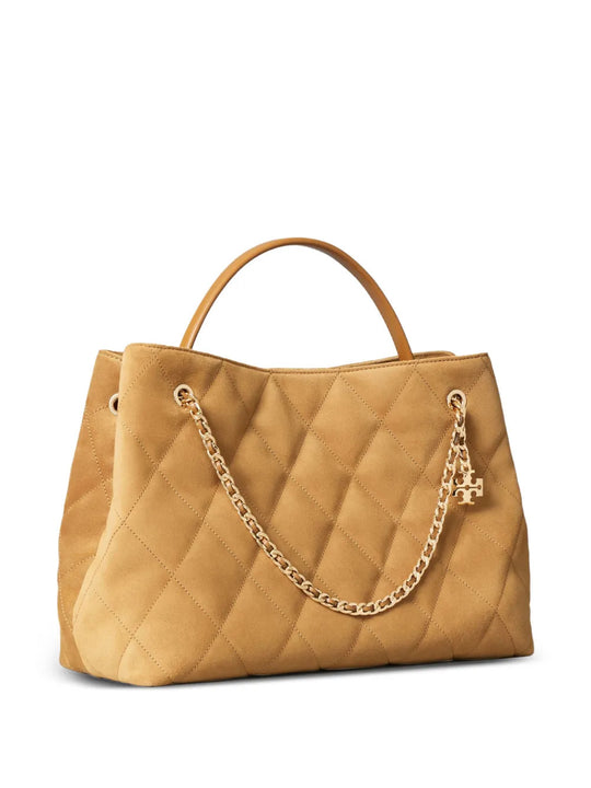 Tan bag, front view