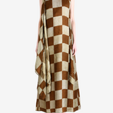 Brown dress, front view