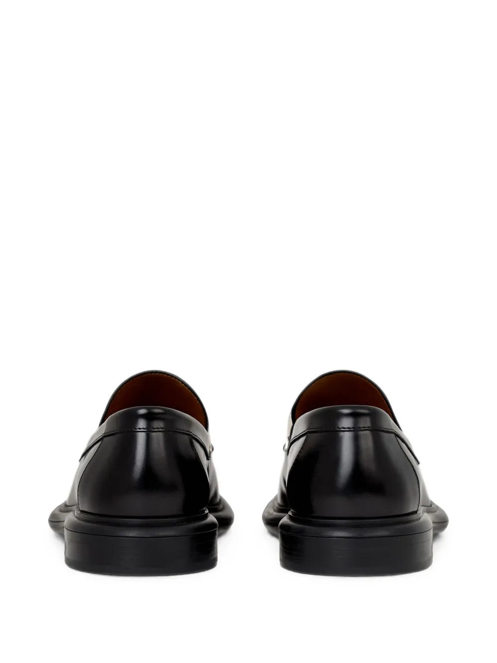 Black shoes, back view