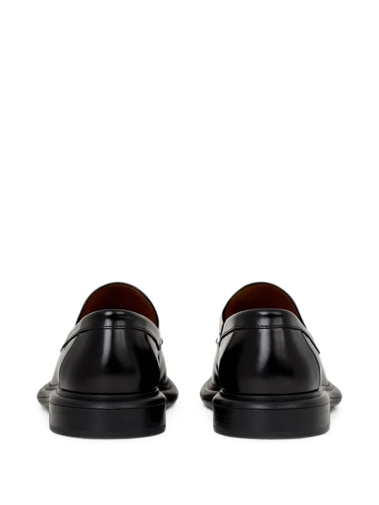 Black shoes, back view