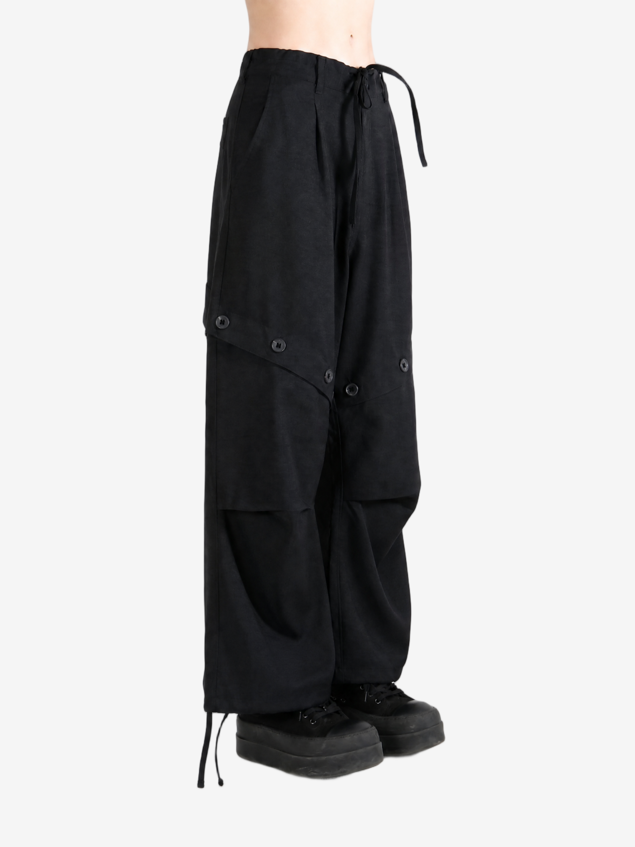 Black pants, full body view