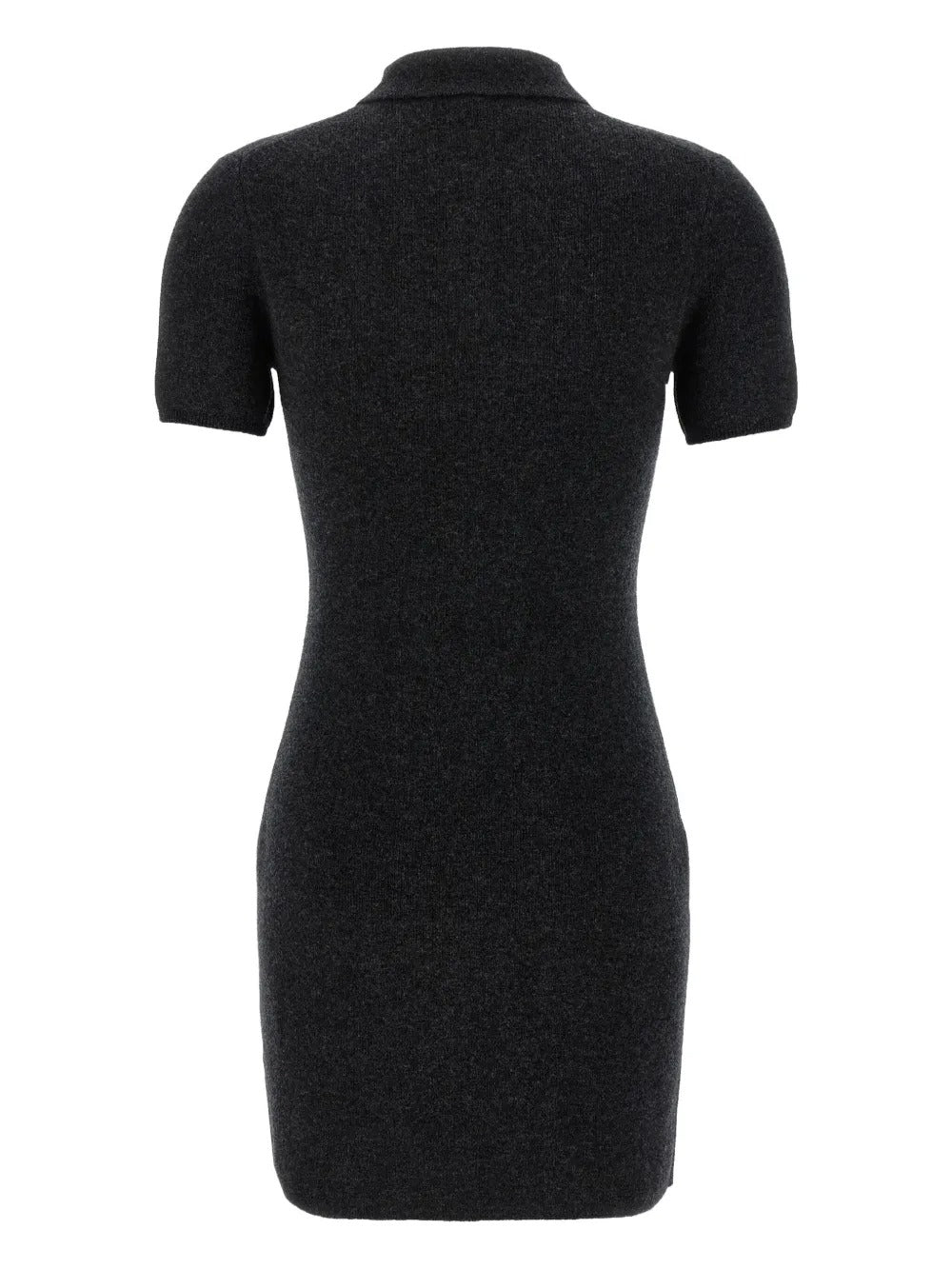 Grey dress, back view