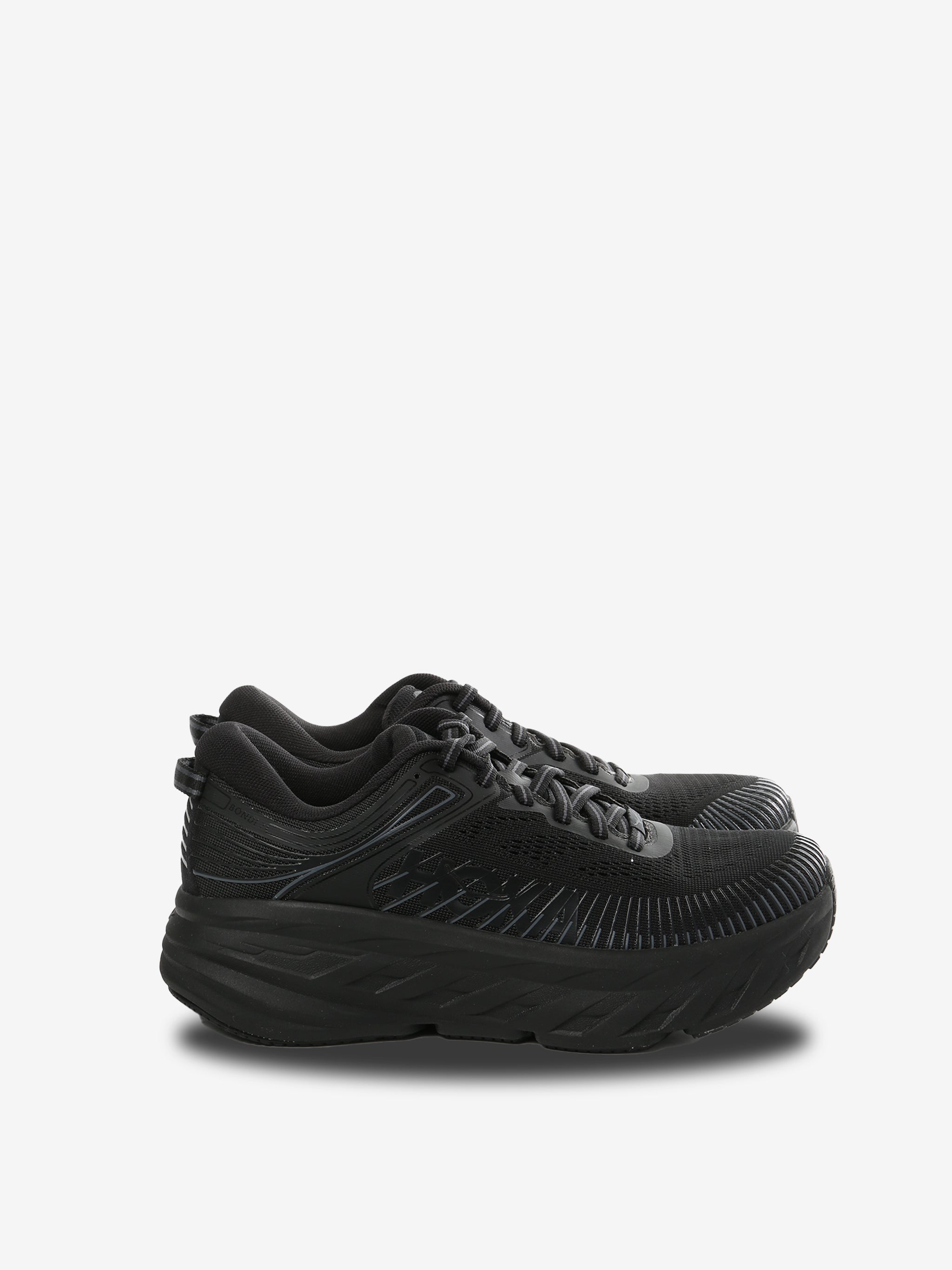 Black sneakers, front view