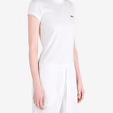 White t-shirt, full body view