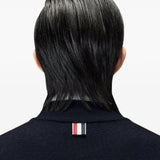 Navy jacket, front view
