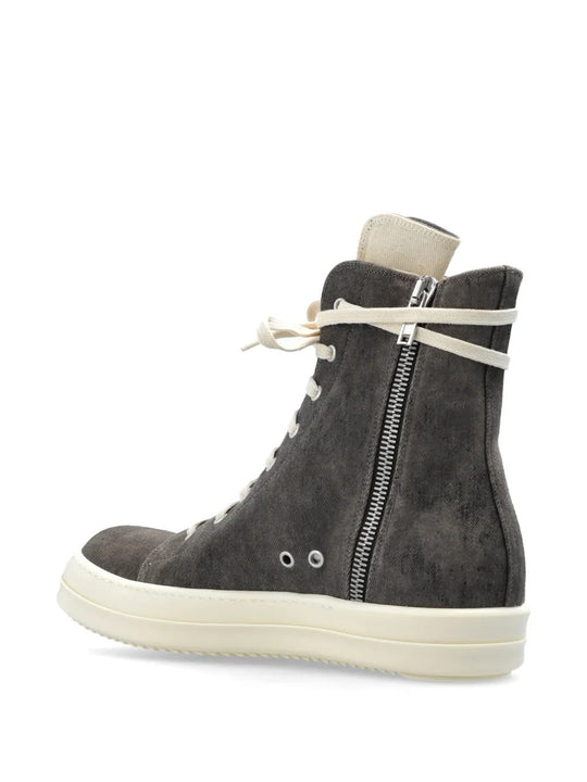 Grey shoes, side view