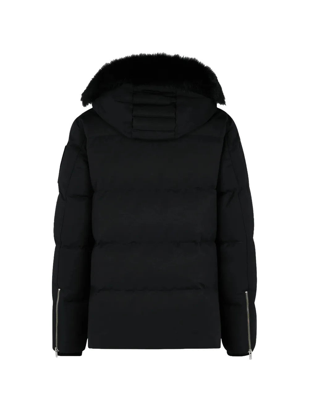 Black jacket, back view