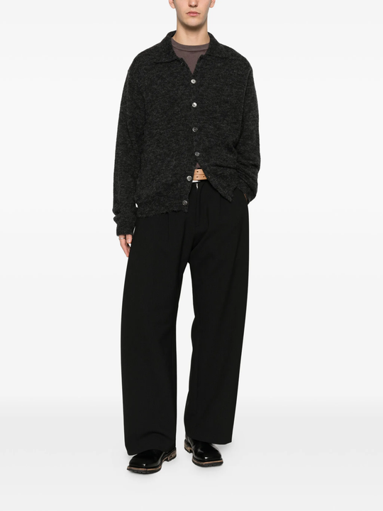 grey shirt, full body view