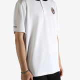 White shirt worn by a person, showing the shirt's fit