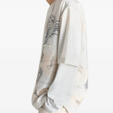White tops worn by a person, showing the tops fit