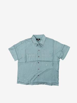 STUSSY - Men Contrast Pick Stitched Shirt