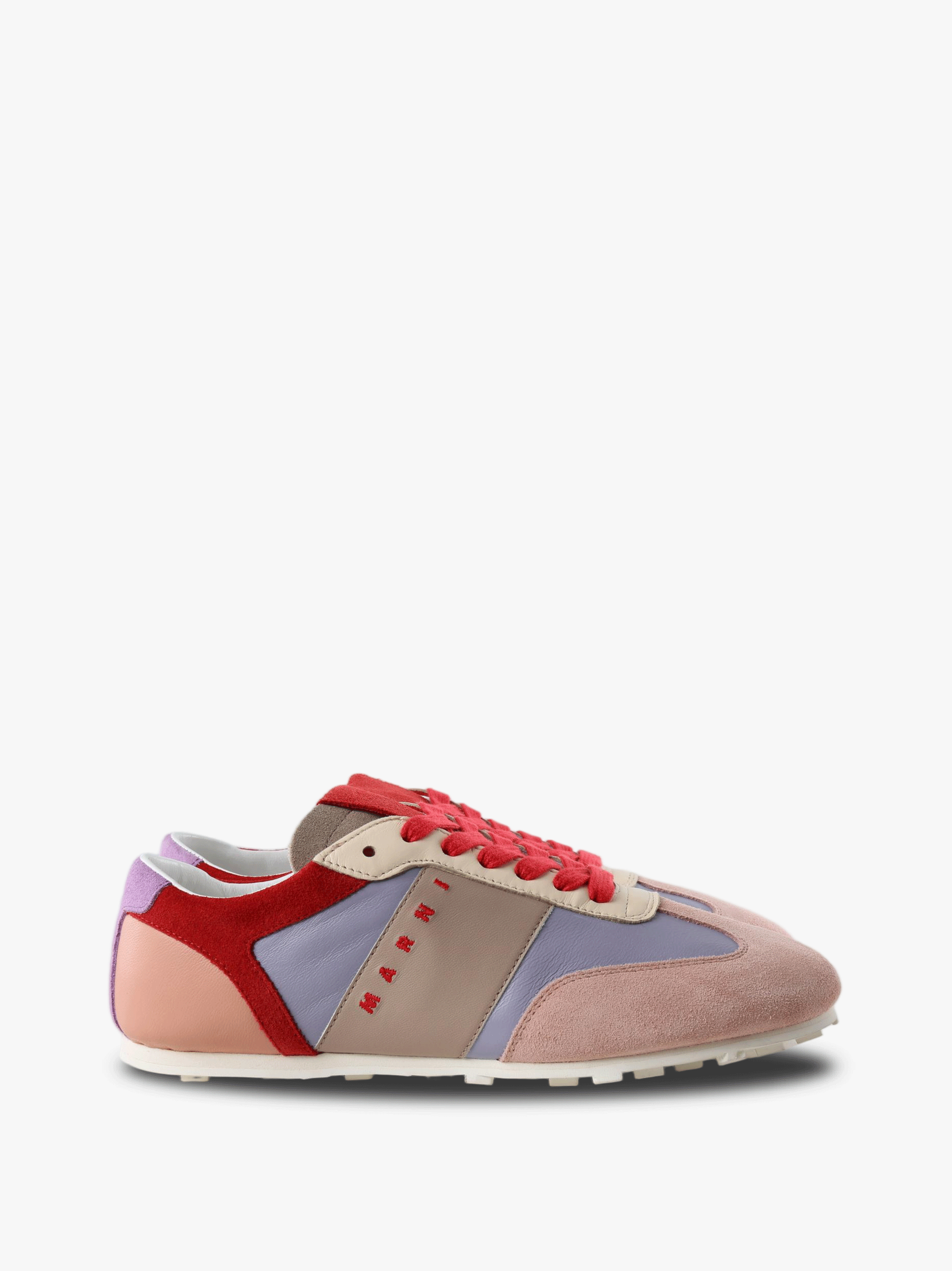 Pink shoes, side view