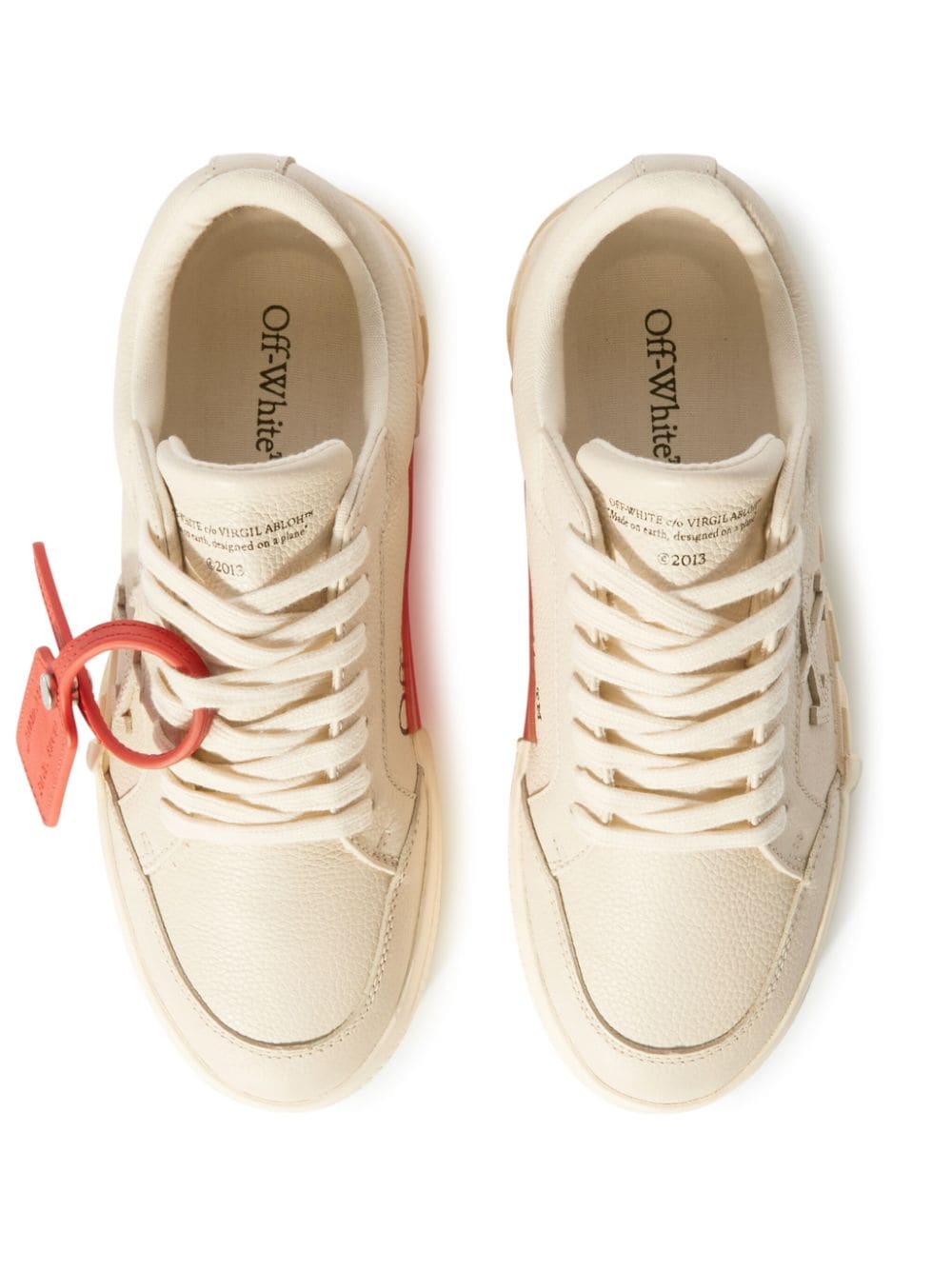 OFF-WHITE Women Low Vulcanized Calf Leather Sneakers