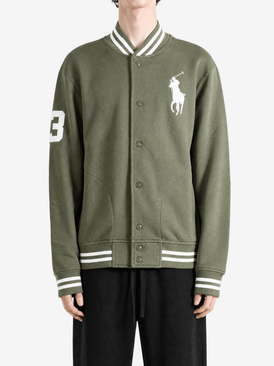 Green jacket, full body view