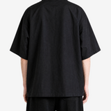 Black shirt, full body view