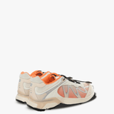 Orange sneakers, back view