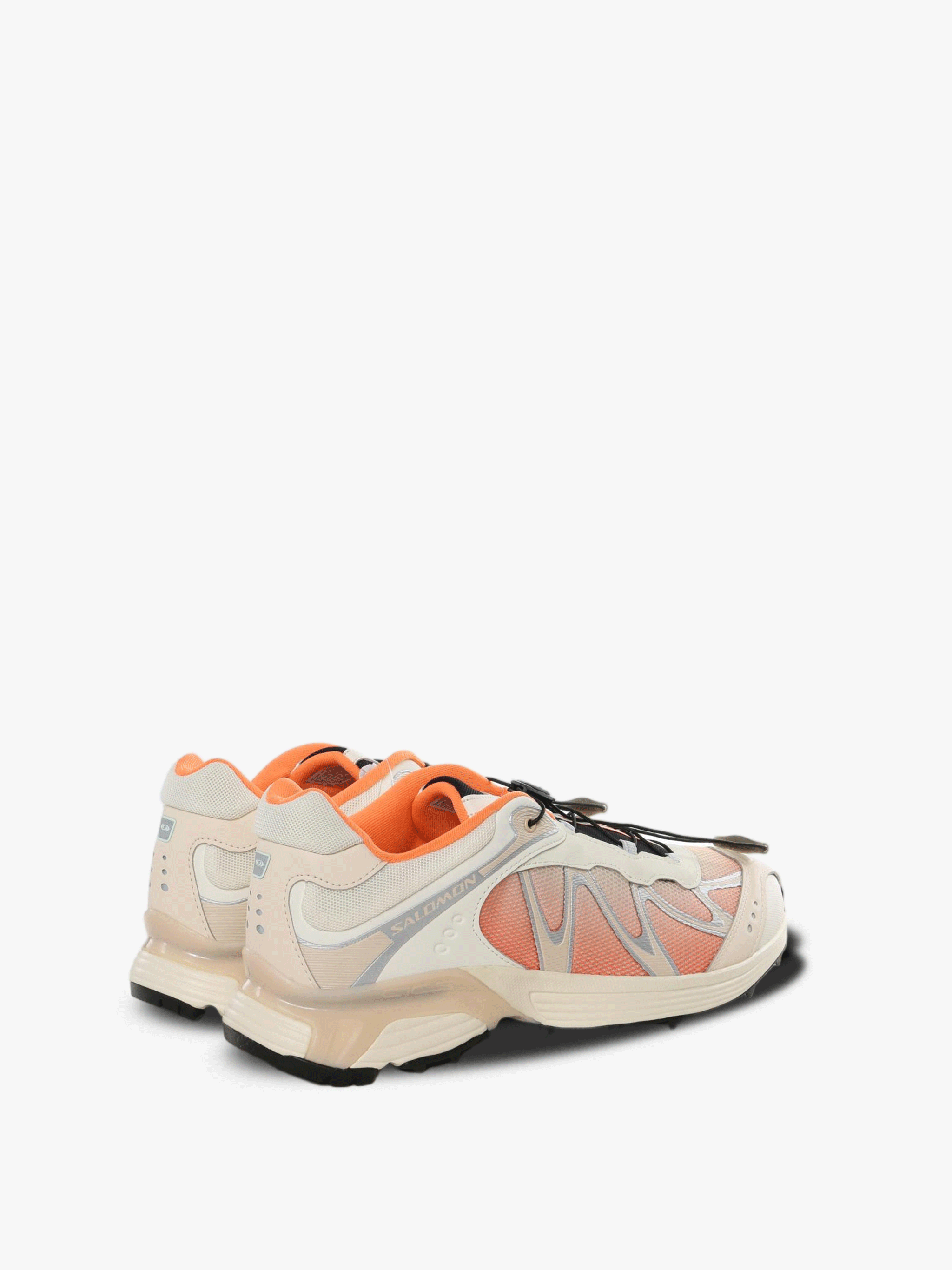 Orange sneakers, back view