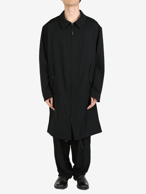 YOHJI YAMAMOTO POUR HOMME - Men Long Wool Snap Pocket Jacket