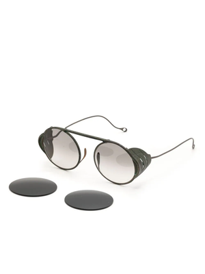 RIGARDS X BORIS BIDJAN SABERI Antique Jade (Frame) × Light Gray (Lens) Titanium Sunglasses