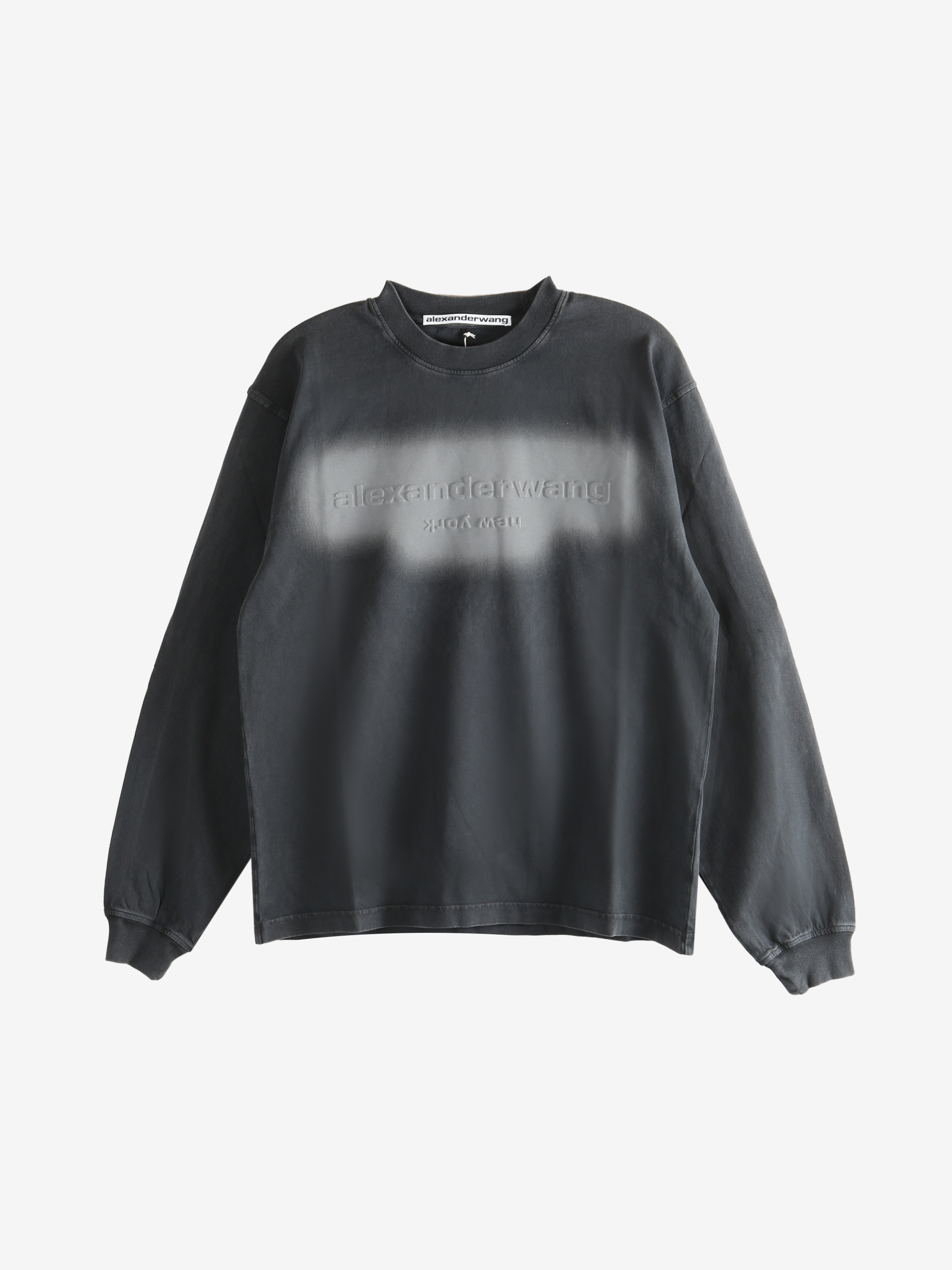 Black t-shirt, front view