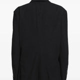 Black blazer, front view