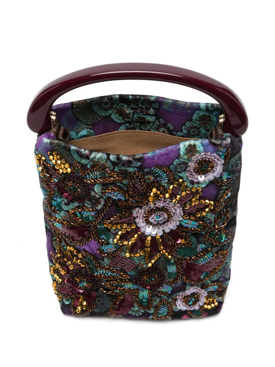 Purple bag, front view