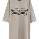 Grey t-shirt, back view