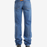 Blue jeans, full body view