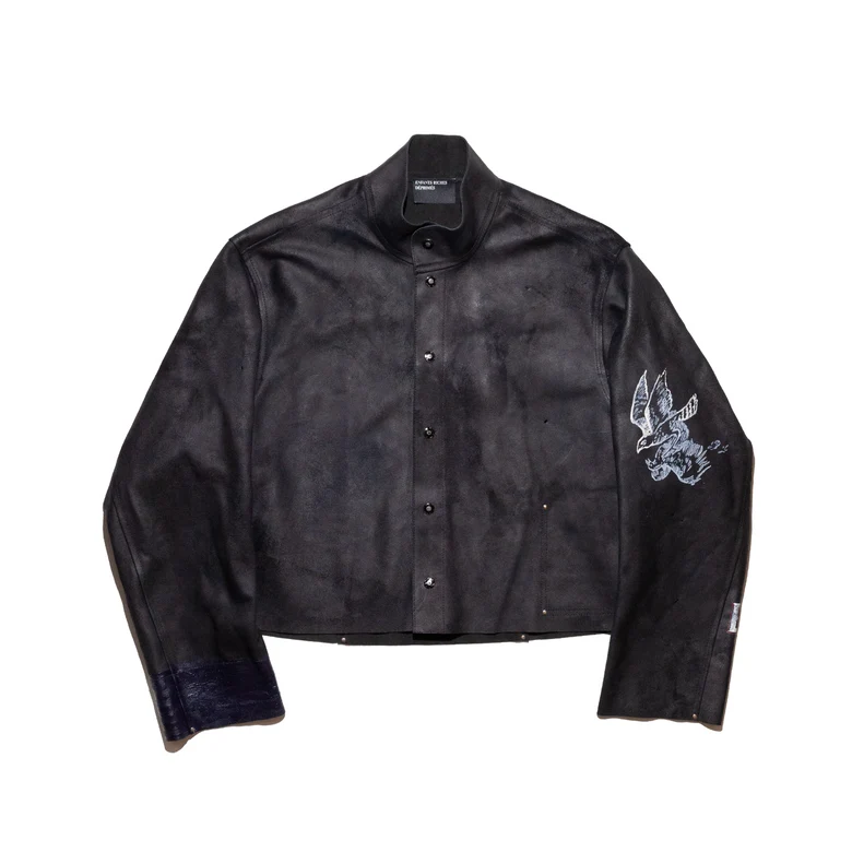Black jacket, front view