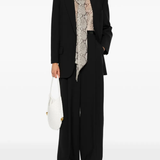 Black pants, full body view