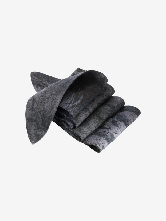 Grey scarf, front view