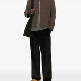 Brown coat, full body view