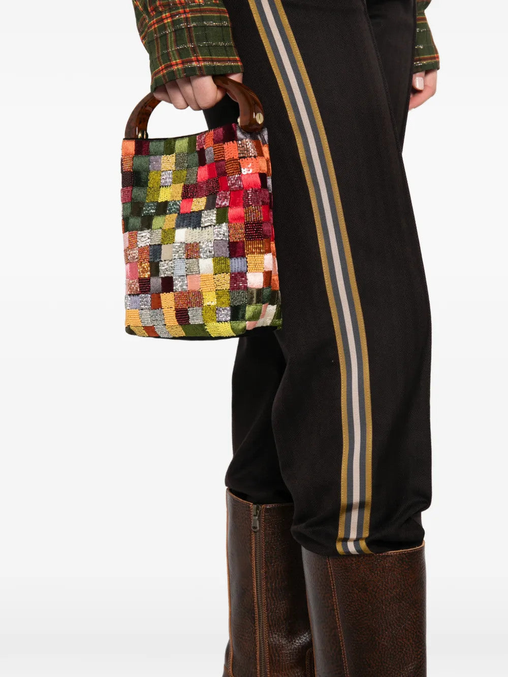 Green bag, front view