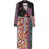 DRIES VAN NOTEN - Women Patchwork Composition Print Coat