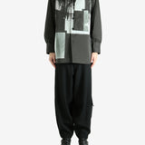 Black coat, full body view