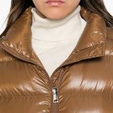 Brown jacket worn by a person, showing the jacket fit