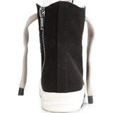 Black shoes, back view